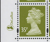 new Great Britain Machin 35p definitive De La Rue reprint issued 26 April 05