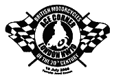 motorcycle and chequered flags