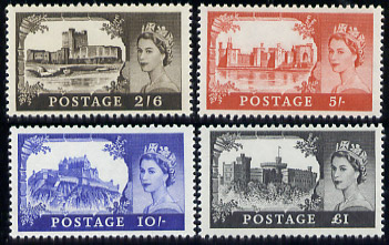 Great Britain Wilding Castle definitives 1967 issue