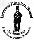 Postmark showing Isambard Kingdom Brunel.