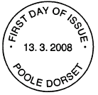 first day of issue Poole non-pictorial postmark.