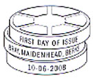 Official Bray, Maidenhead, first day of issue postmark for Classif Cilms stamp 
issue 10 June 2008.