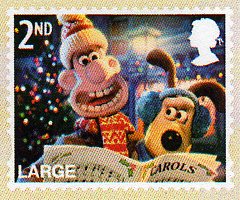 Wallace and Gromit 2010 Christmas Stamp 2nd Large.