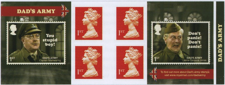 Dad's Army retail booklet of 6 stamps.